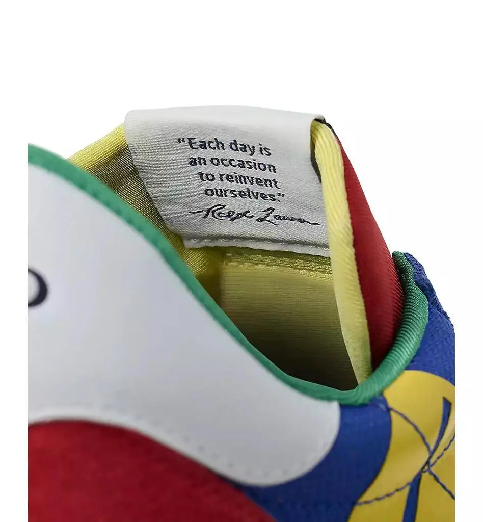Polo Ralph Lauren Men's Suede Oxford Sneakers Casual Comfortable Footwear with Logo Design for Fashion-conscious Males