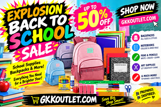 Two Tone Backpacks with 45-Piece School Supply Kits- FREE SHIPPING USA ONLY!!