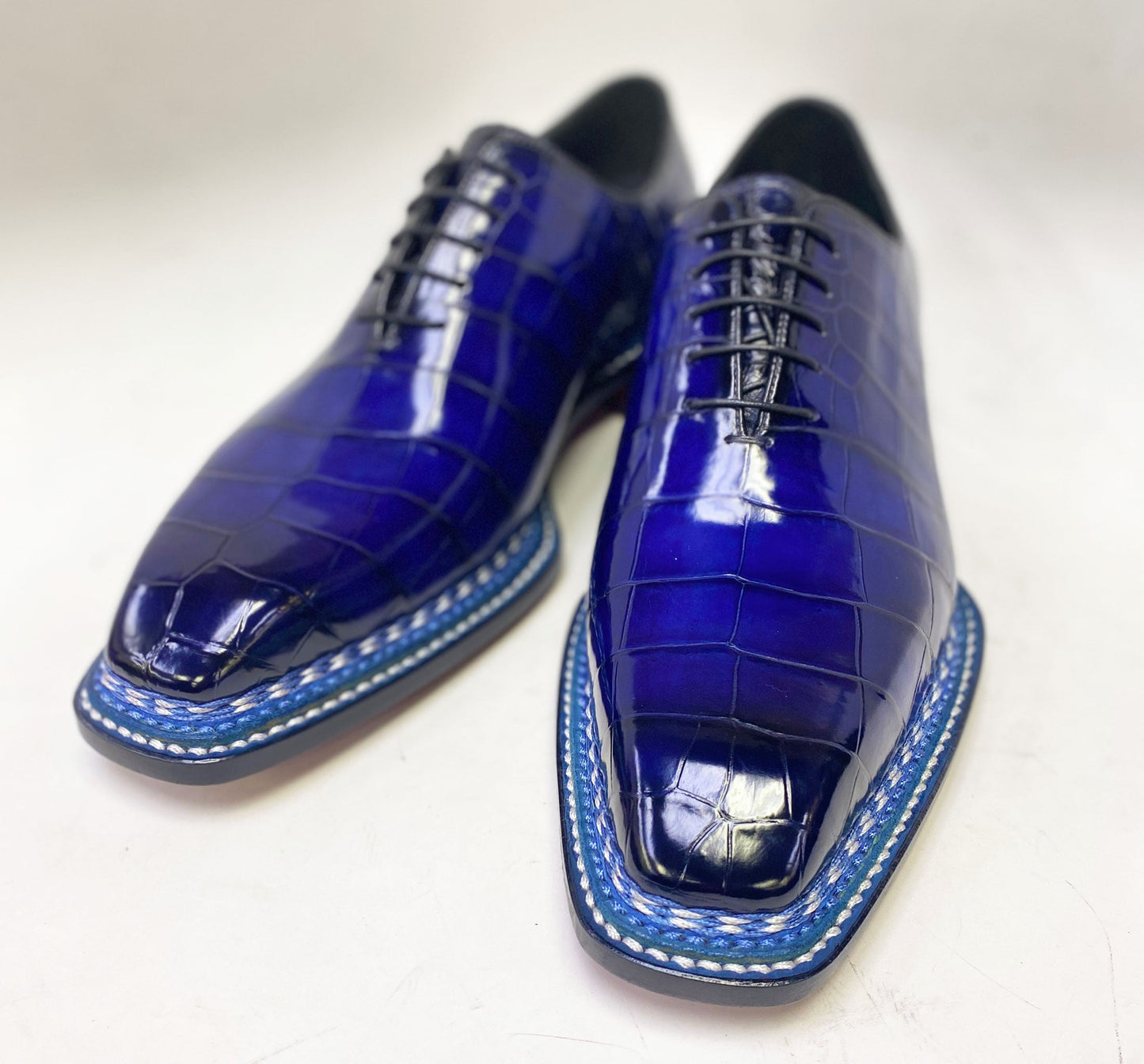 Maurice Ghost Alligator Oxford - Navy
