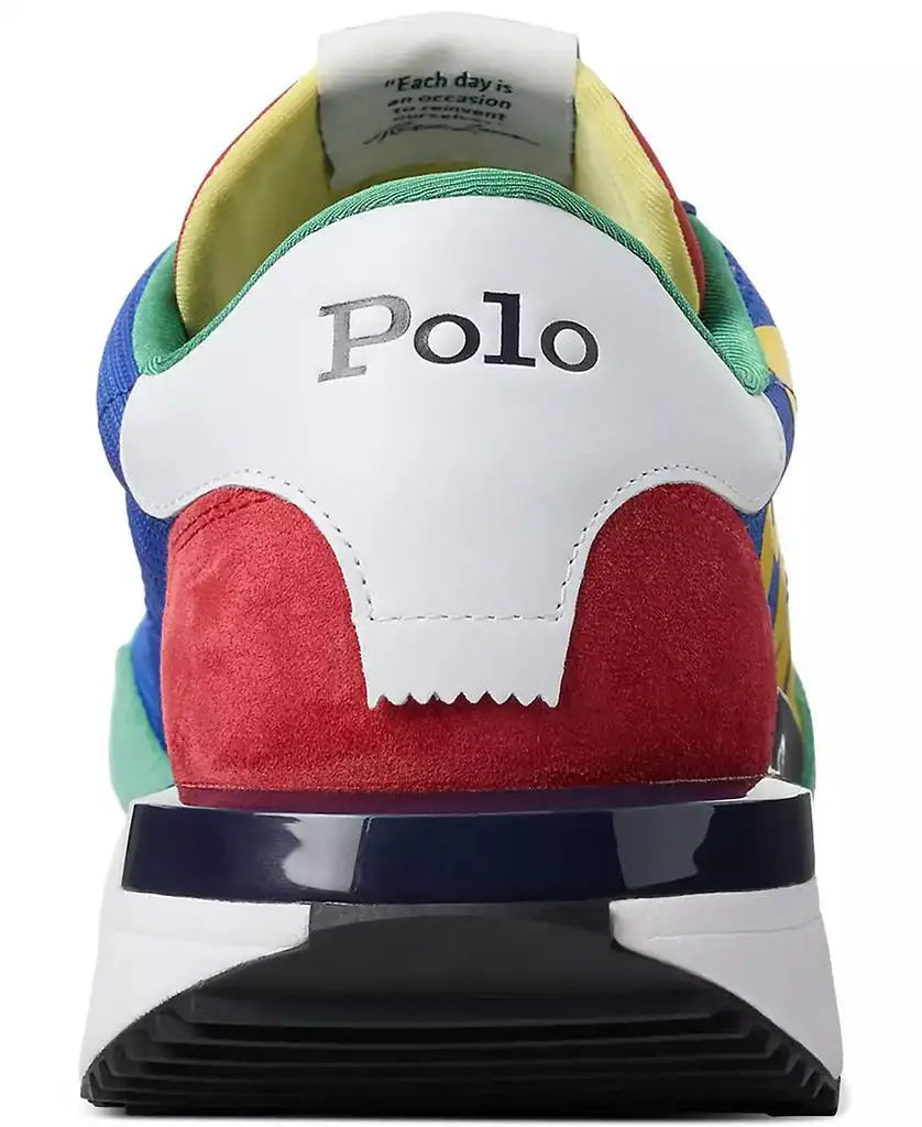 Polo Ralph Lauren Men's Suede Oxford Sneakers Casual Comfortable Footwear with Logo Design for Fashion-conscious Males