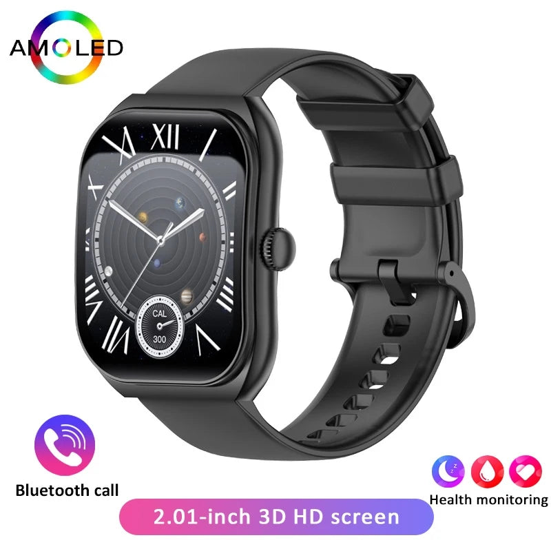 2025 New  Smart Watch Women Heart Rate Health Monitoring Voice Assistant BT Calling IP68 Waterproof Sports Smartwatch Men