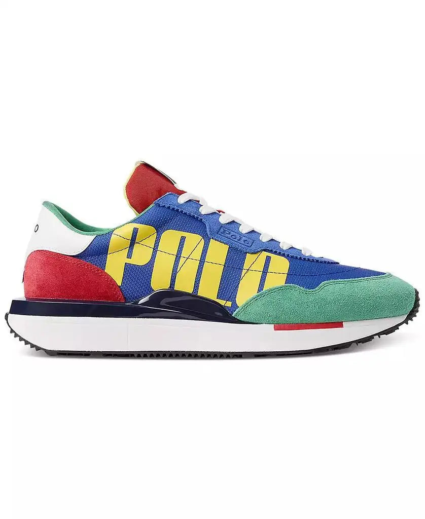 Polo Ralph Lauren Men's Suede Oxford Sneakers Casual Comfortable Footwear with Logo Design for Fashion-conscious Males