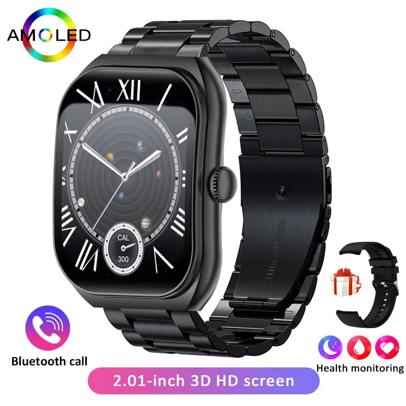 2025 New  Smart Watch Women Heart Rate Health Monitoring Voice Assistant BT Calling IP68 Waterproof Sports Smartwatch Men