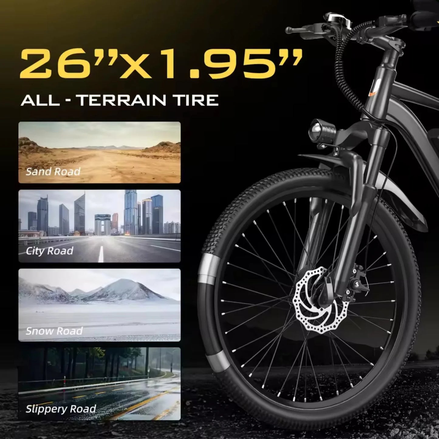 Electric Mountain Bike, 500W Motor, Pedal Assist, Full Suspension, Free Lock & Tool Kit, Pro Race Design, for cross country e-bike, offroad ebike adventure