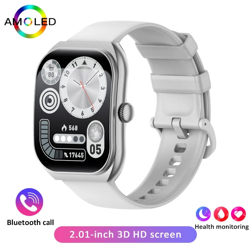 2025 New  Smart Watch Women Heart Rate Health Monitoring Voice Assistant BT Calling IP68 Waterproof Sports Smartwatch Men