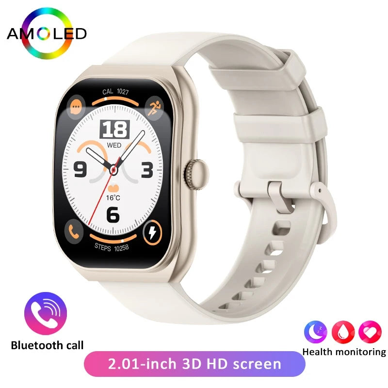 2025 New  Smart Watch Women Heart Rate Health Monitoring Voice Assistant BT Calling IP68 Waterproof Sports Smartwatch Men