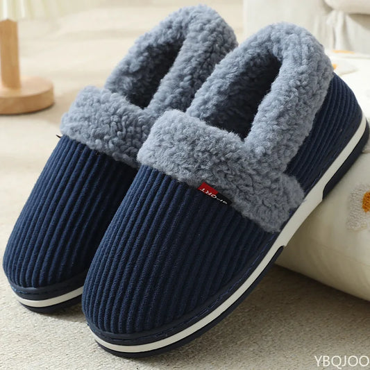 Winter Indoor Plush Cotton shoes Fluffy Fur nonslip Slippers.