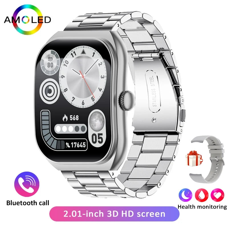 2025 New  Smart Watch Women Heart Rate Health Monitoring Voice Assistant BT Calling IP68 Waterproof Sports Smartwatch Men